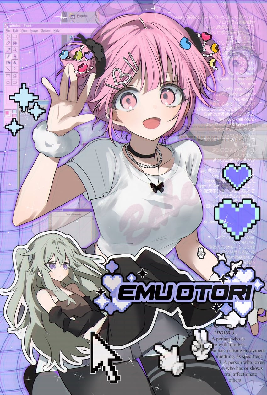 ootori emu and kusanagi nene (project sekai and 3 more) drawn by chu_yeon