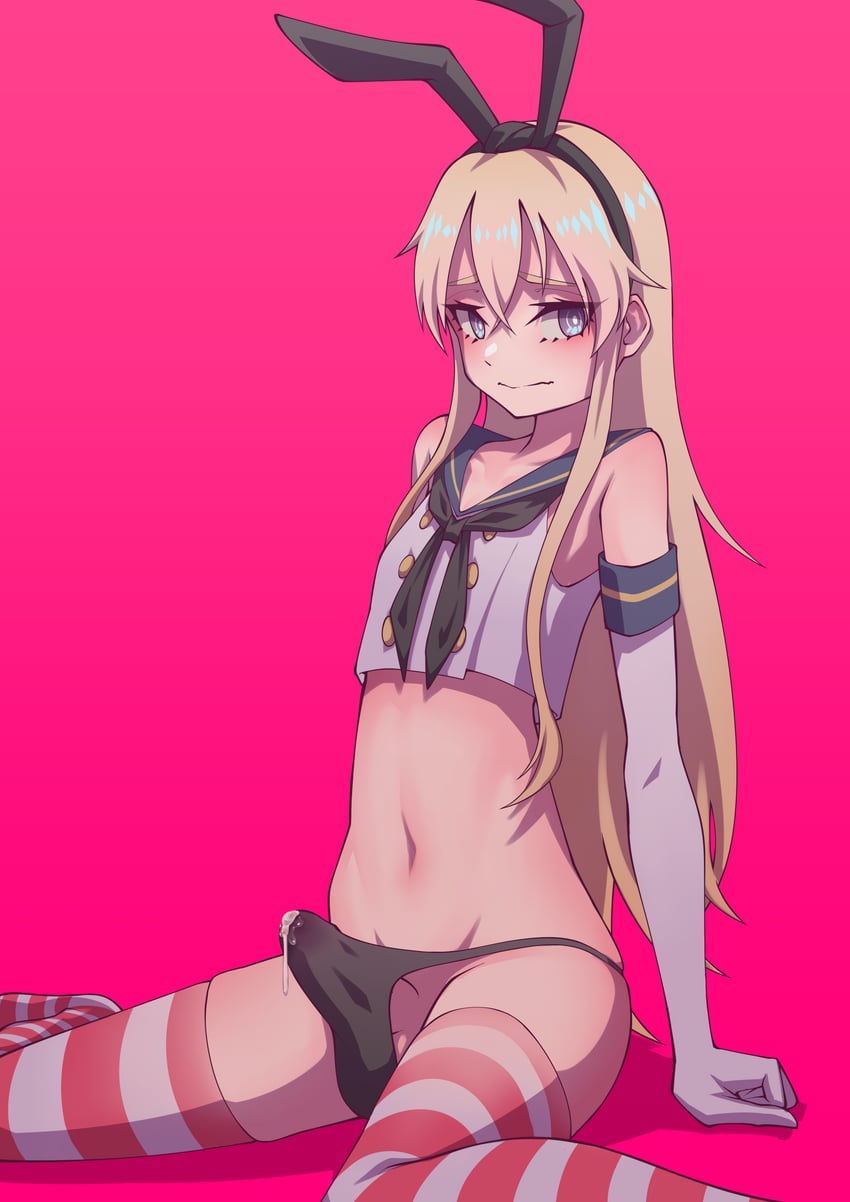 shimakaze and shimakaze-kun (kantai collection) drawn by hej_510