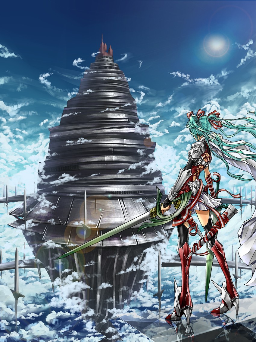 hatsune miku (vocaloid and 1 more) drawn by essual_(layer_world)