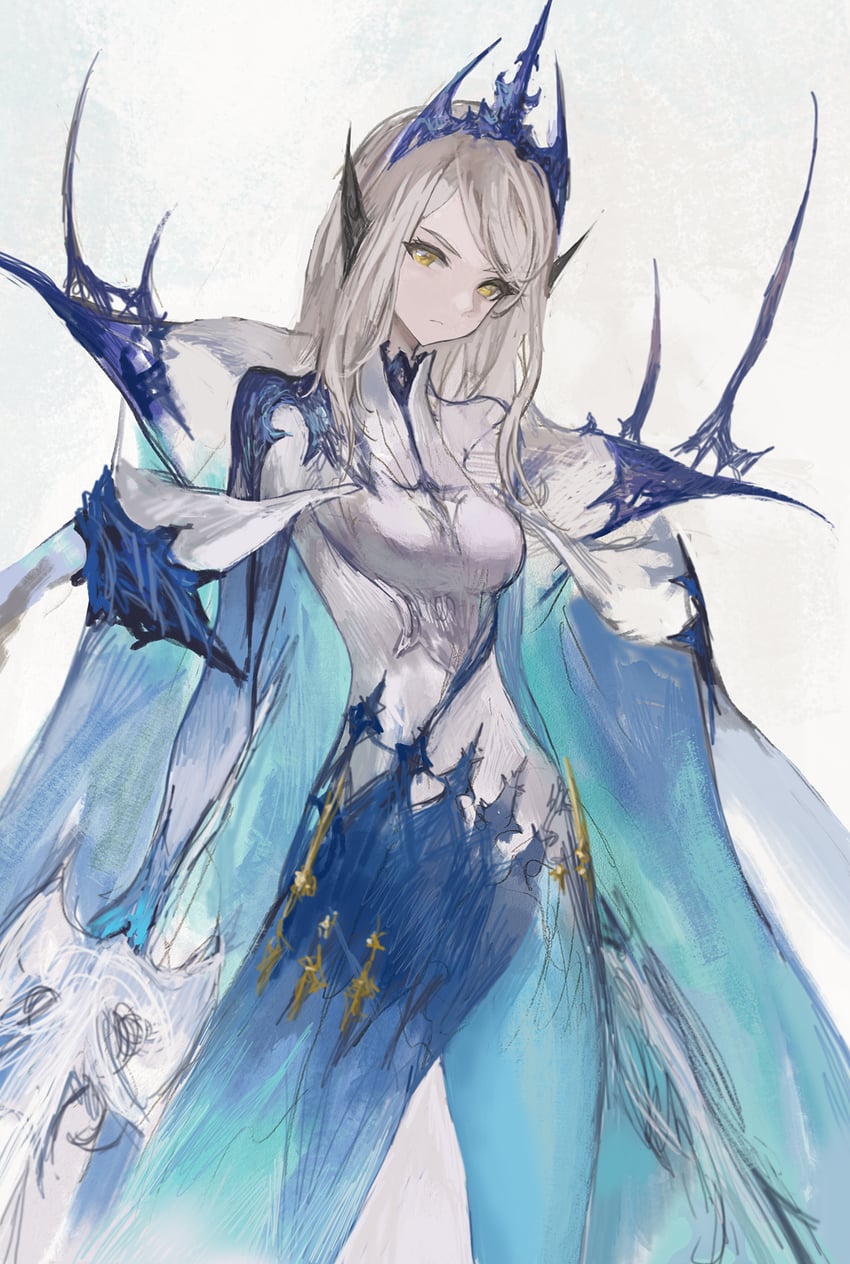 jill warrick and shiva (final fantasy and 1 more) drawn by junjiuk