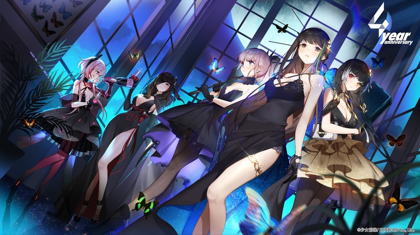 m4a1, st ar-15, m4 sopmod ii, m16a1, and ro635 (girls' frontline) drawn by bahao_diqiu