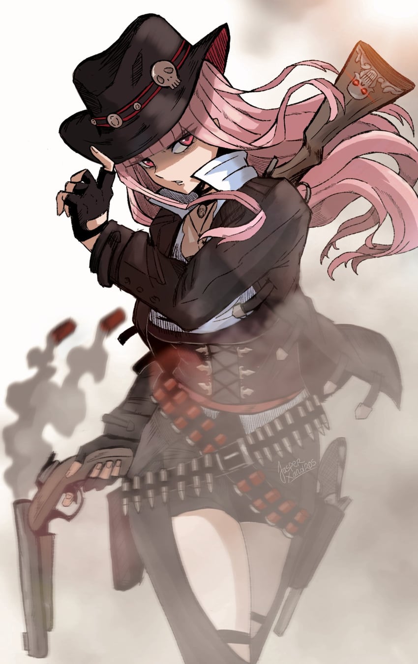 mori calliope (hololive and 1 more) drawn by jasper_xandros