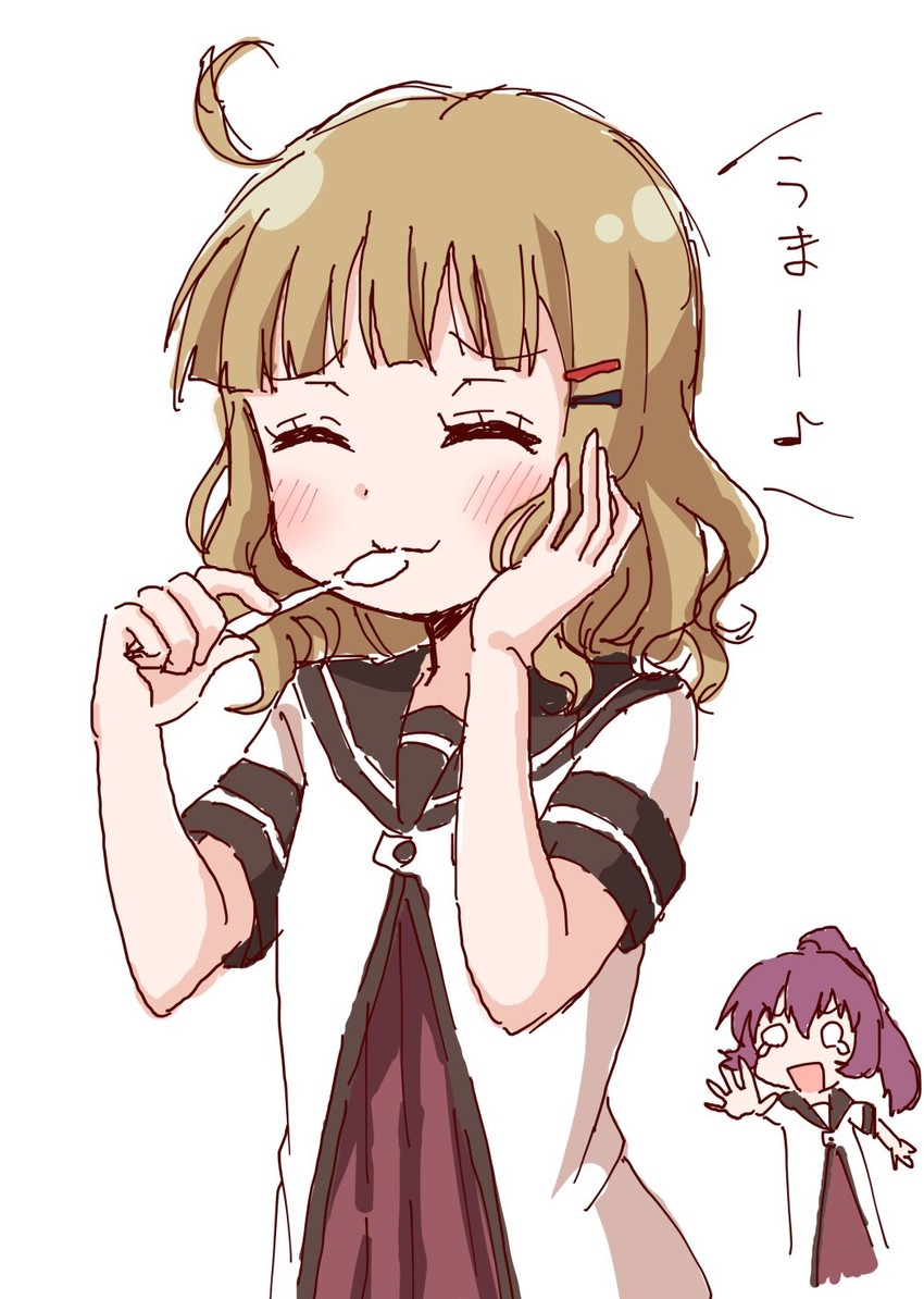 oomuro sakurako and sugiura ayano (yuruyuri) drawn by usagi_koushaku