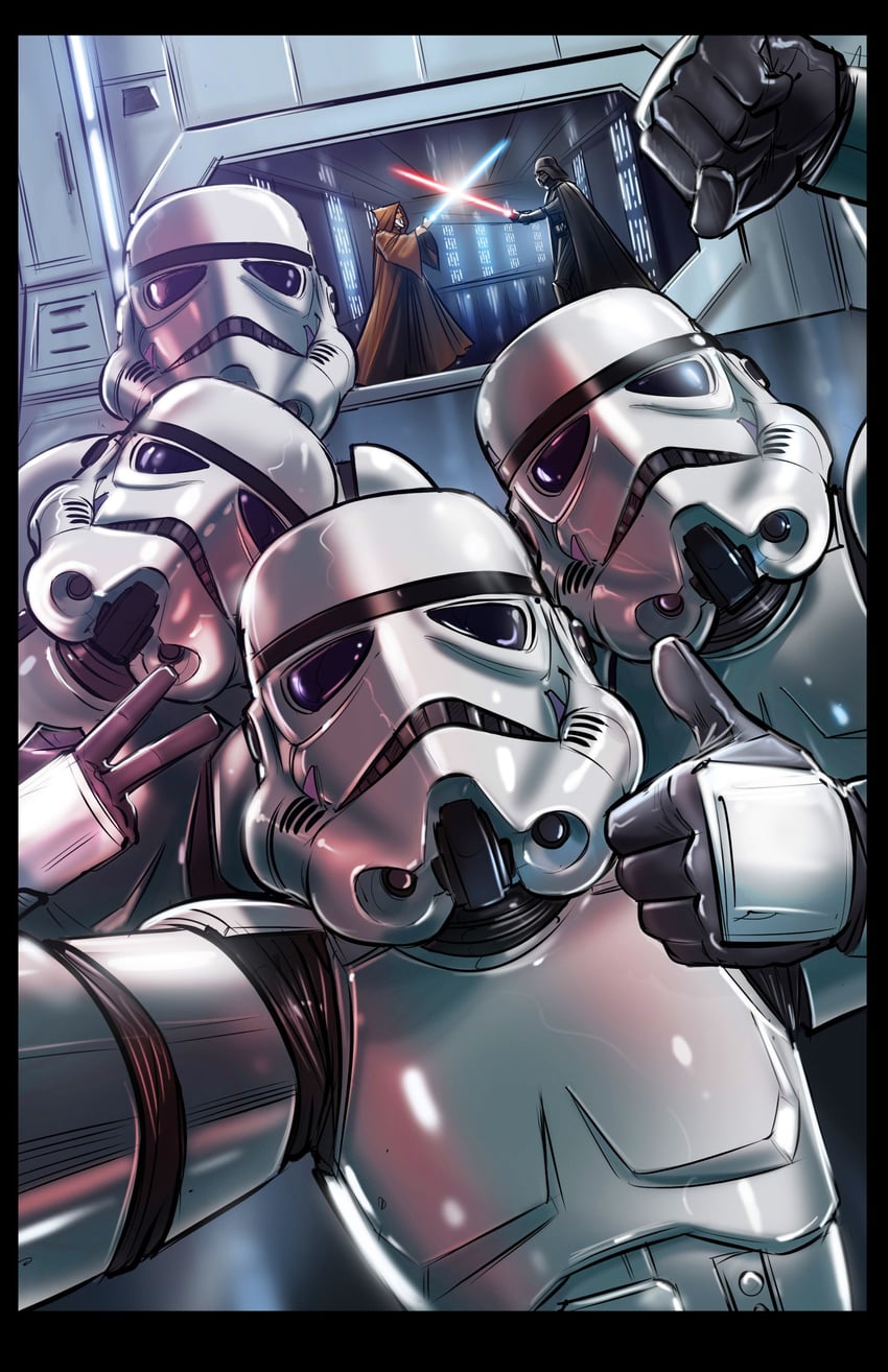 darth vader and obi-wan kenobi (star wars and 1 more) drawn by chrisboost94