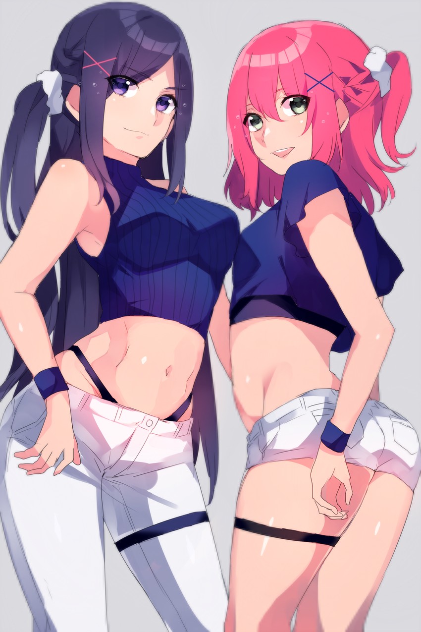 matsuura kanan and kurosawa ruby (love live! and 1 more) drawn by shirasu_uni