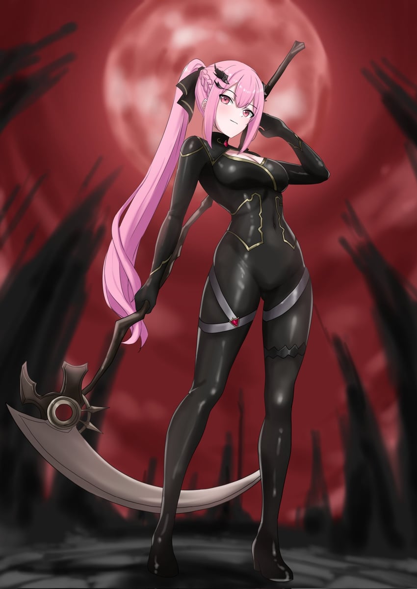 mori calliope (hololive and 1 more) drawn by bijouvirus