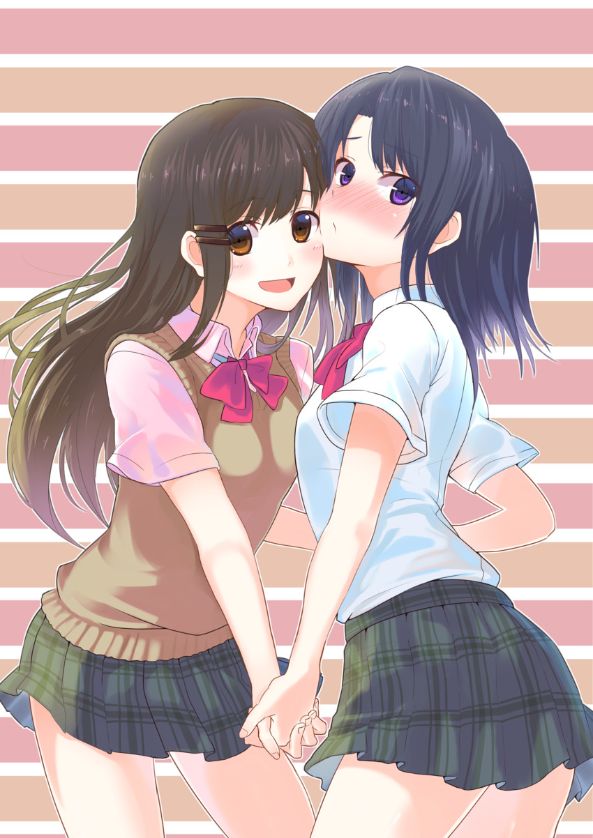 adachi sakura and shimamura hougetsu (adachi to shimamura) drawn by rune_(ru-nn)
