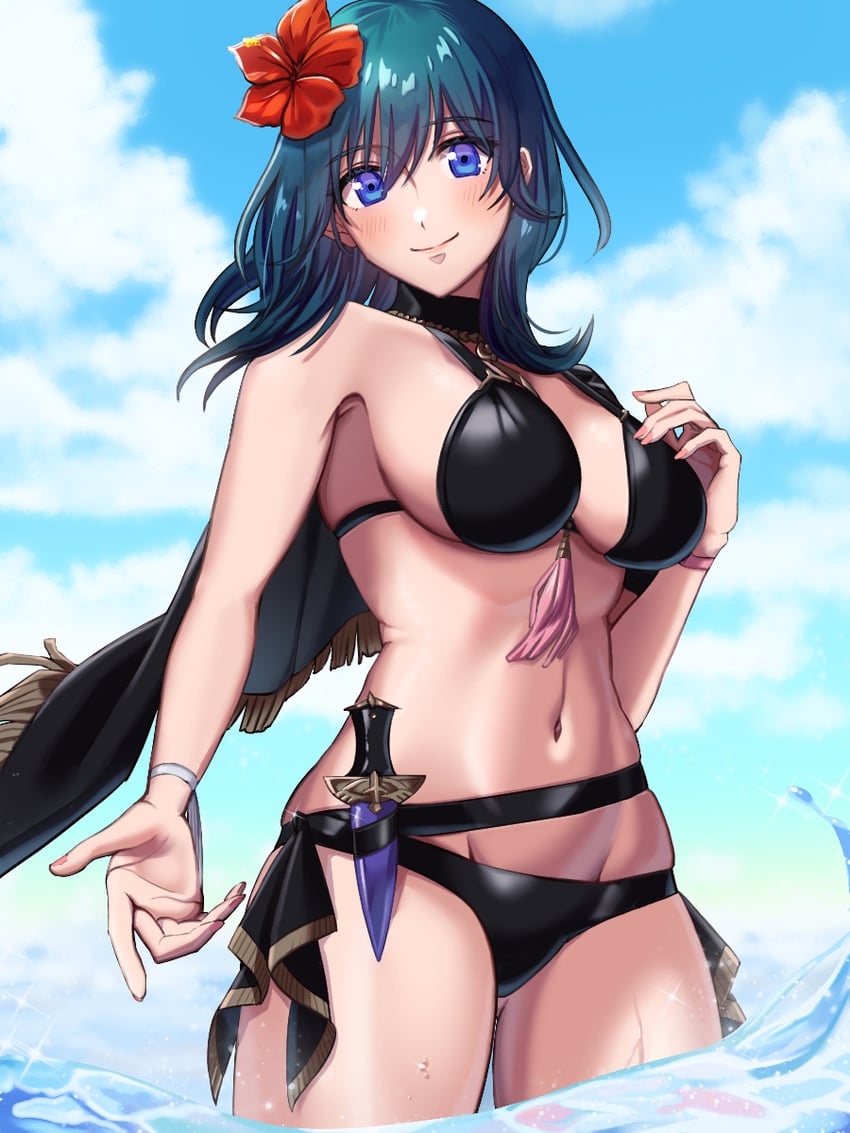 female byleth (fire emblem and 2 more) drawn by ushiroki
