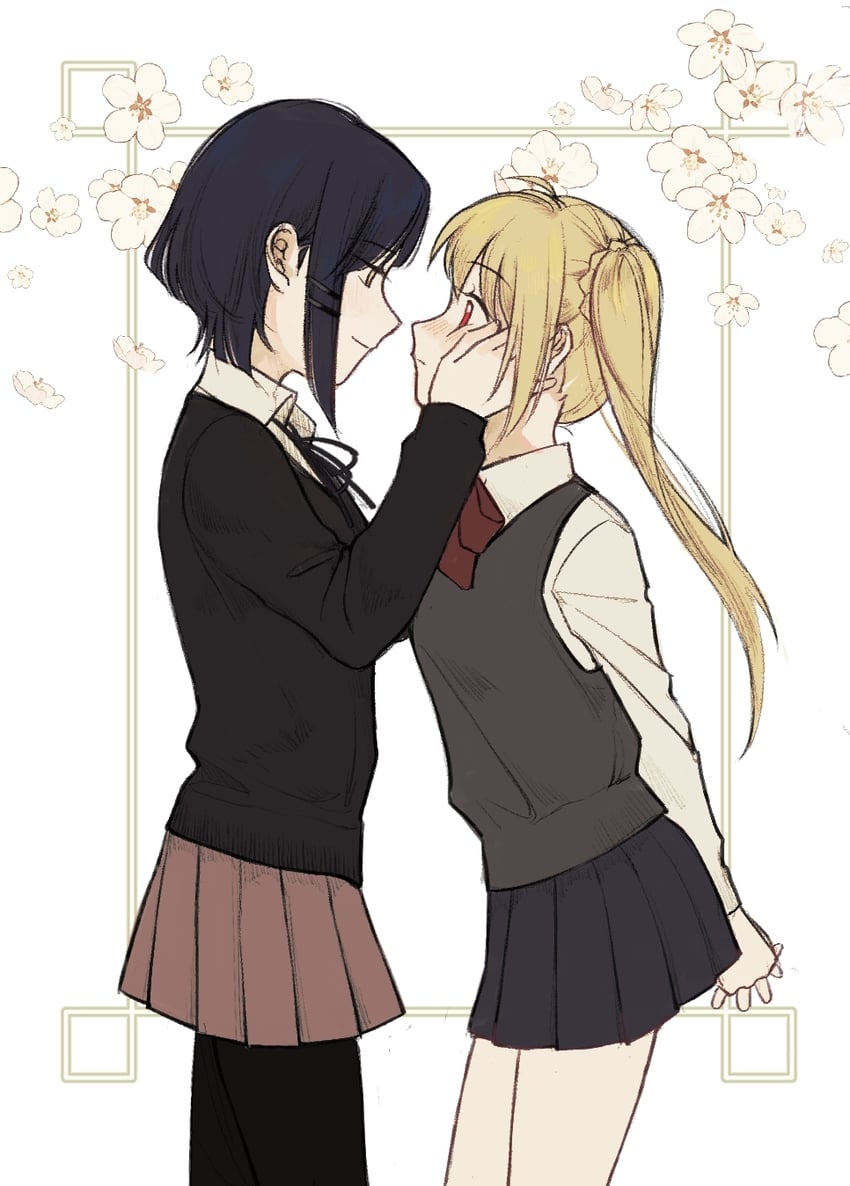 ijichi nijika and yamada ryo (bocchi the rock!) drawn by seisha