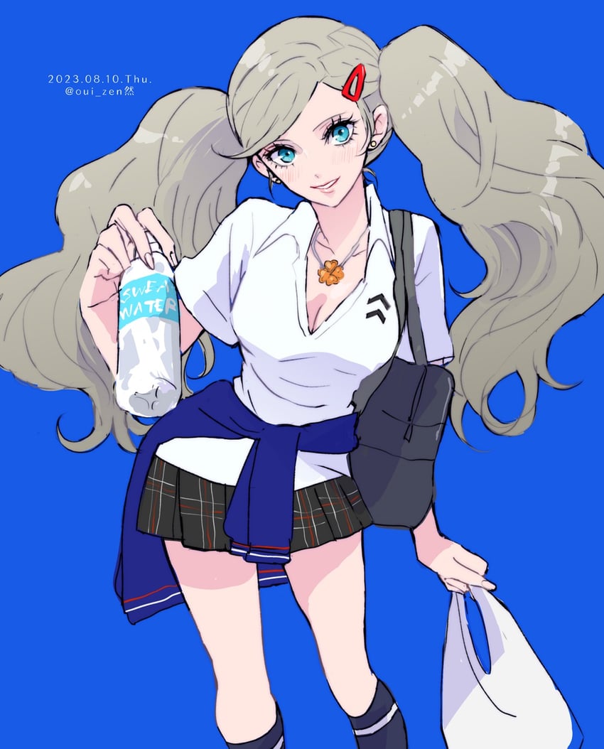 takamaki anne (persona and 1 more) drawn by oui_zen