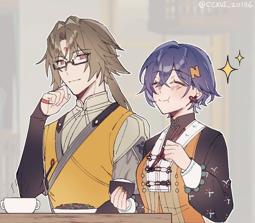belle and ye shiyuan (zenless zone zero) drawn by ccxvi_201116