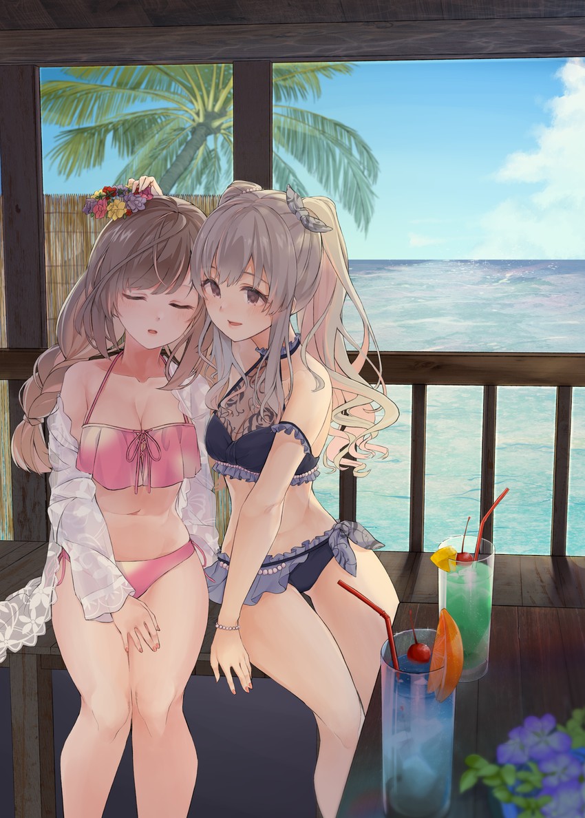 tsukioka kogane and yukoku kiriko (idolmaster and 1 more) drawn by pekoni_(peconi)