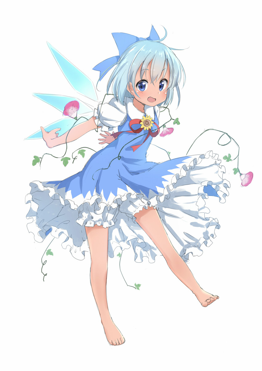 cirno and tanned cirno (touhou and 1 more) drawn by sekira_ame