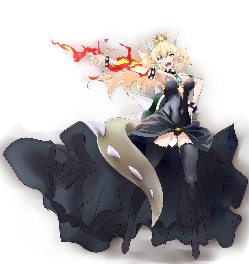 bowsette (mario and 1 more) drawn by kawagishi_keitarou