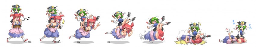 shiki eiki and onozuka komachi (touhou) drawn by kurogarasu