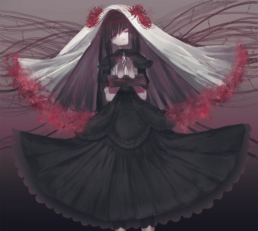 akemi homura and homulilly (mahou shoujo madoka magica and 1 more) drawn by satou_akira_(artist)