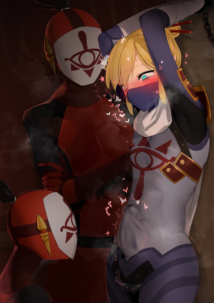 link and yiga clan footsoldier (the legend of zelda and 1 more) drawn by raenoreto