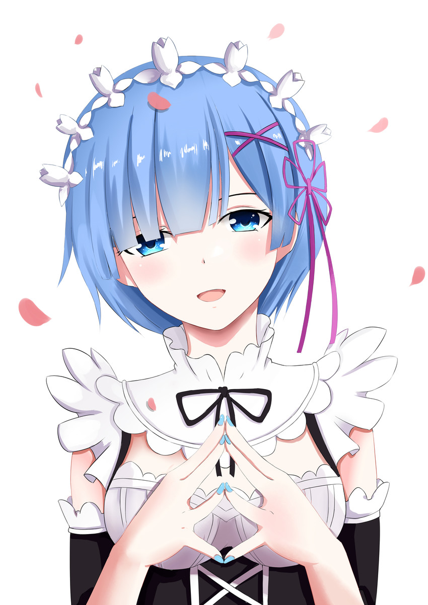 rem (re:zero kara hajimeru isekai seikatsu) drawn by ice_spirit_tarot