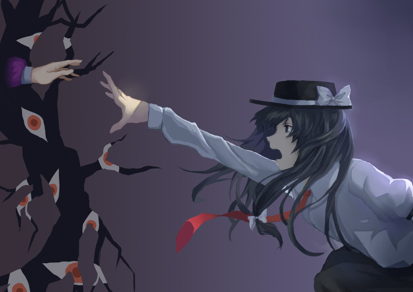 usami renko and maribel hearn (touhou) drawn by youzi_(small_shabao)
