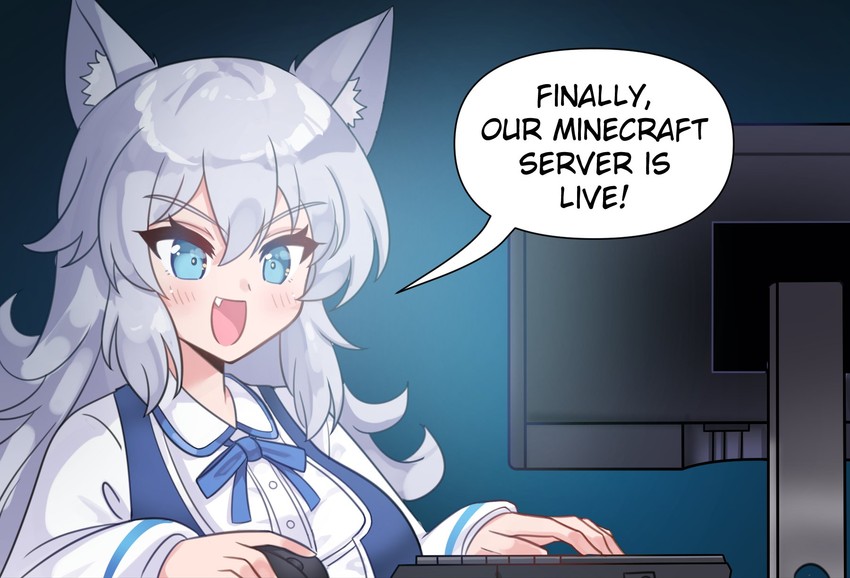 lumi (indie virtual youtuber and 1 more) drawn by merryweather and rayno