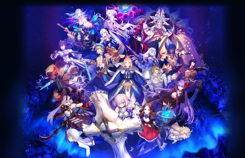 artoria pendragon, saber, mash kyrielight, tamamo, scathach, and 22 more (fate and 1 more) drawn by astg, choco_(chocolate_shop), furumi_showichi, ginka_sima, honjou_raita, i-iv_(longman), koyama_hirokazu, miwa_shirow, morii_shizuki, redrop, shima_udon, shirabi, simosi, taiki_(luster), takeuchi_takashi, and wada_arco