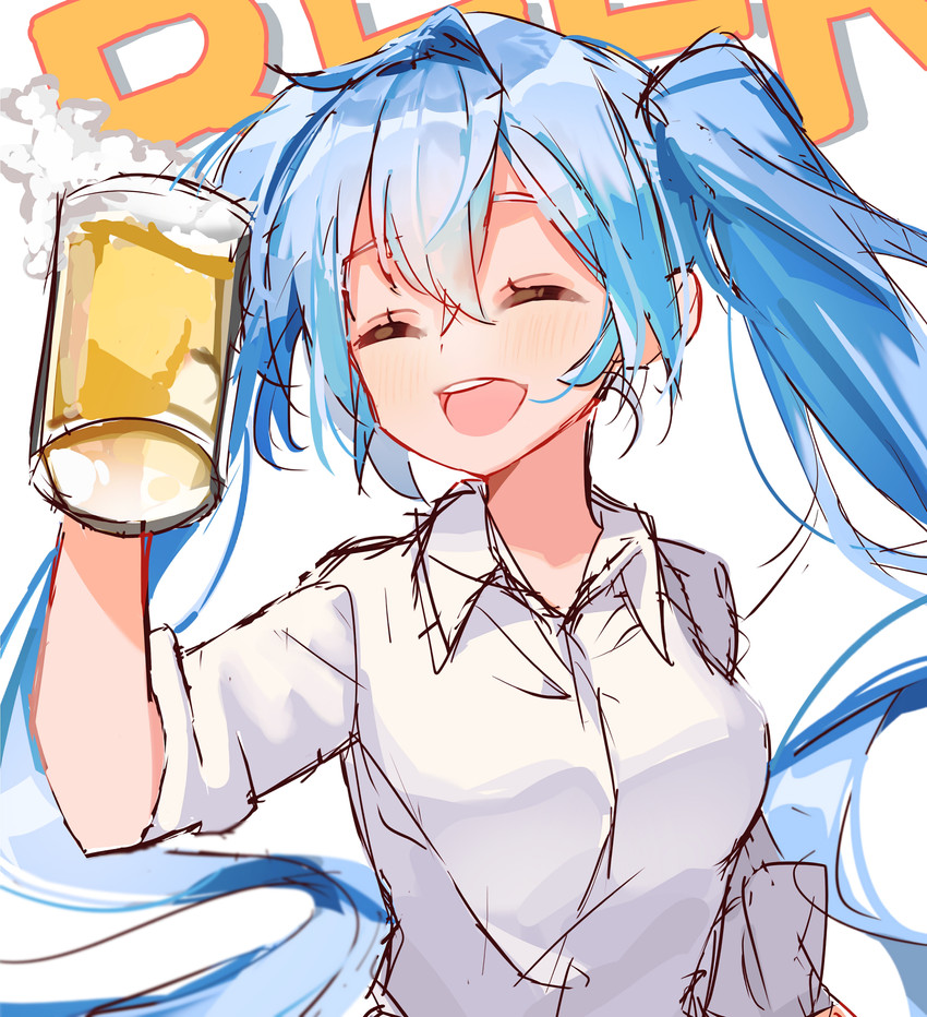 hatsune miku (vocaloid) drawn by mikaduki_3636