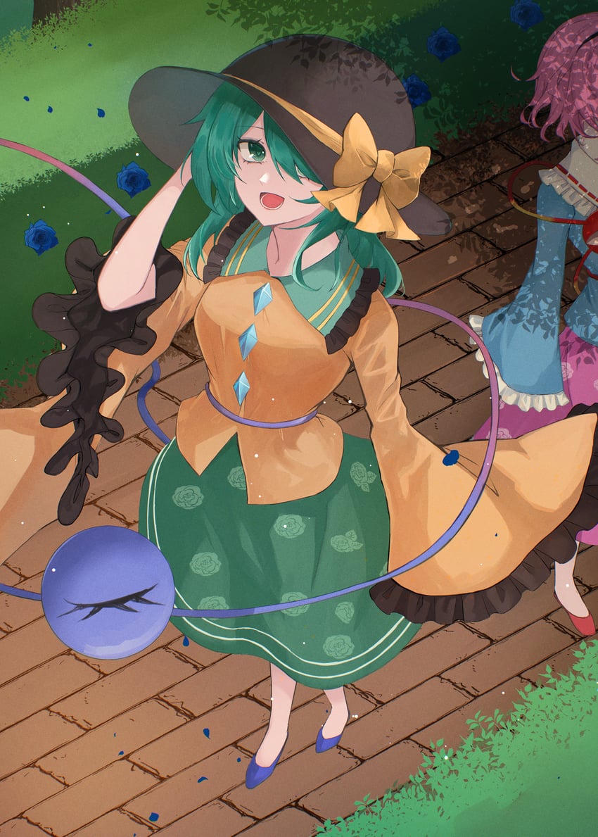 komeiji koishi and komeiji satori (touhou) drawn by kuro_wa_shinoru