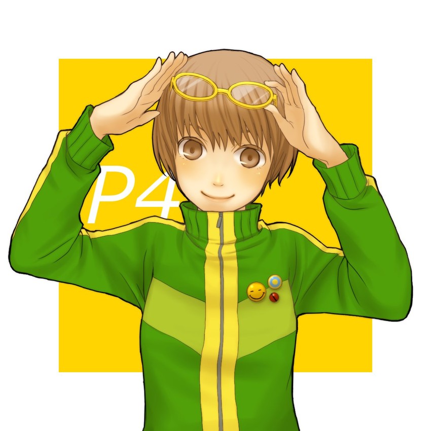 satonaka chie (persona and 1 more) drawn by usamochi_(maiku)