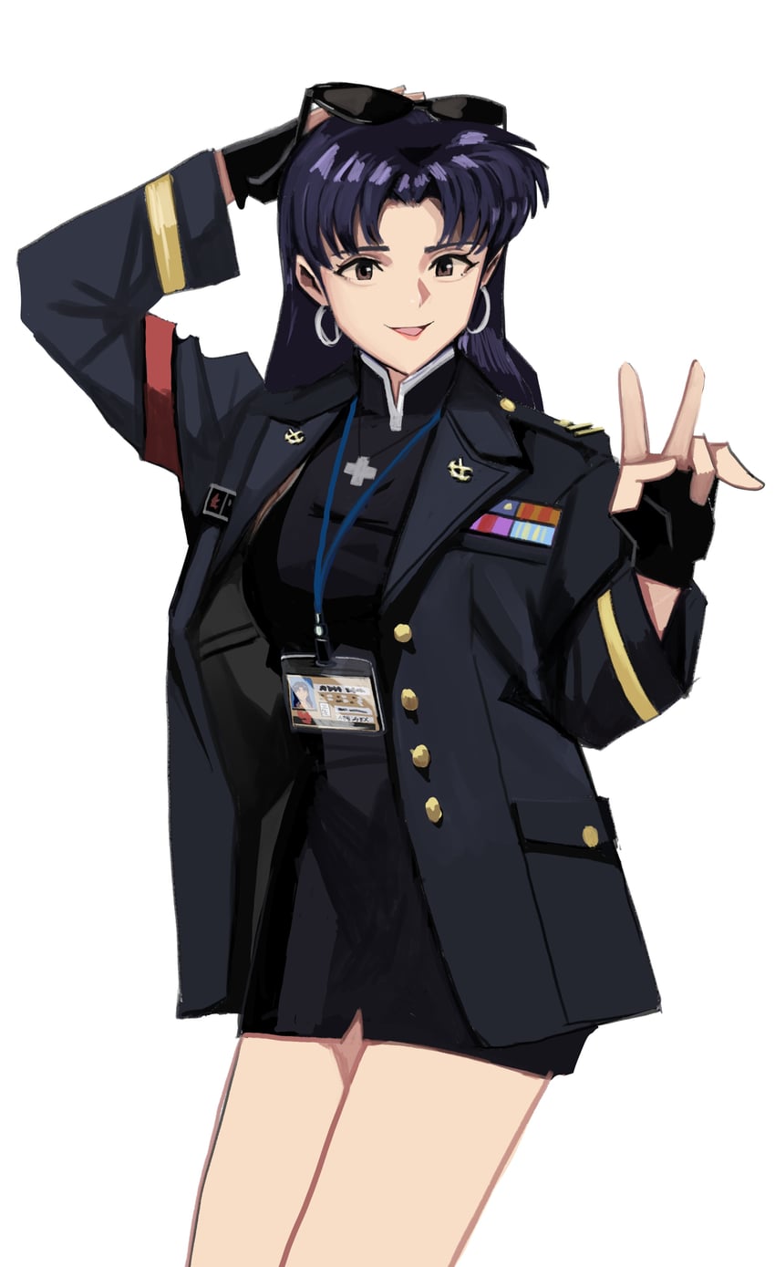 katsuragi misato (neon genesis evangelion) drawn by wani_(perfect_han)