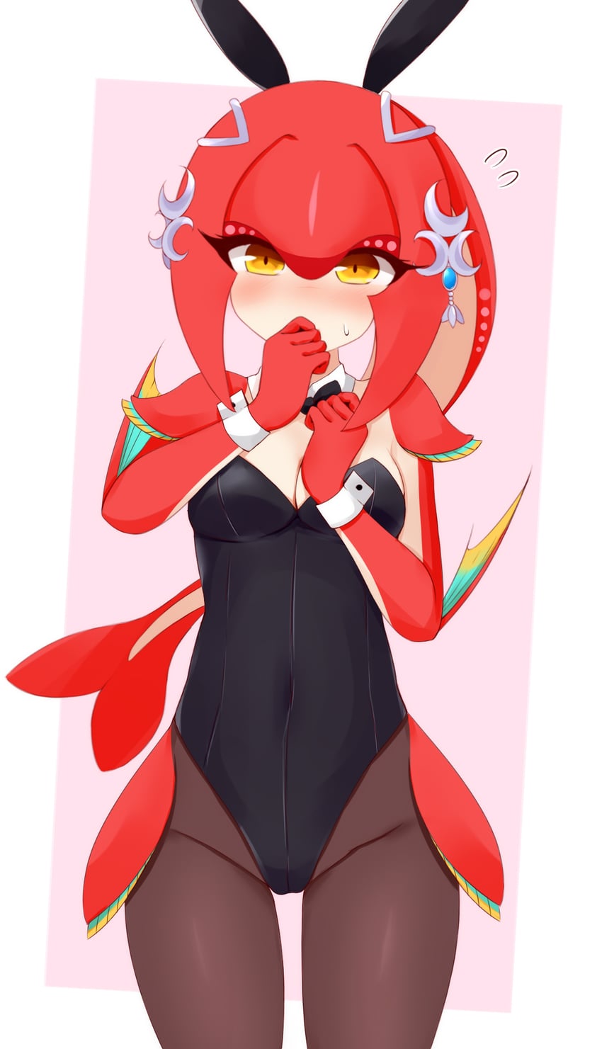 mipha (the legend of zelda and 1 more) drawn by ayatori_(aytr)