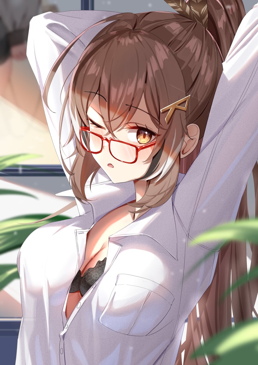 nanashi mumei (hololive and 1 more) drawn by alphaart