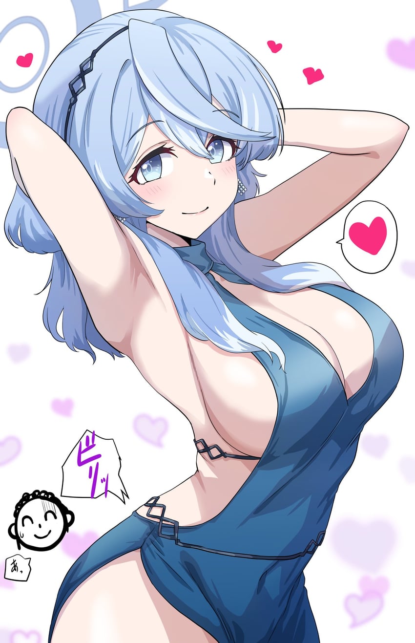 sensei, doodle sensei, and ako (blue archive) drawn by run_p_(aveton)