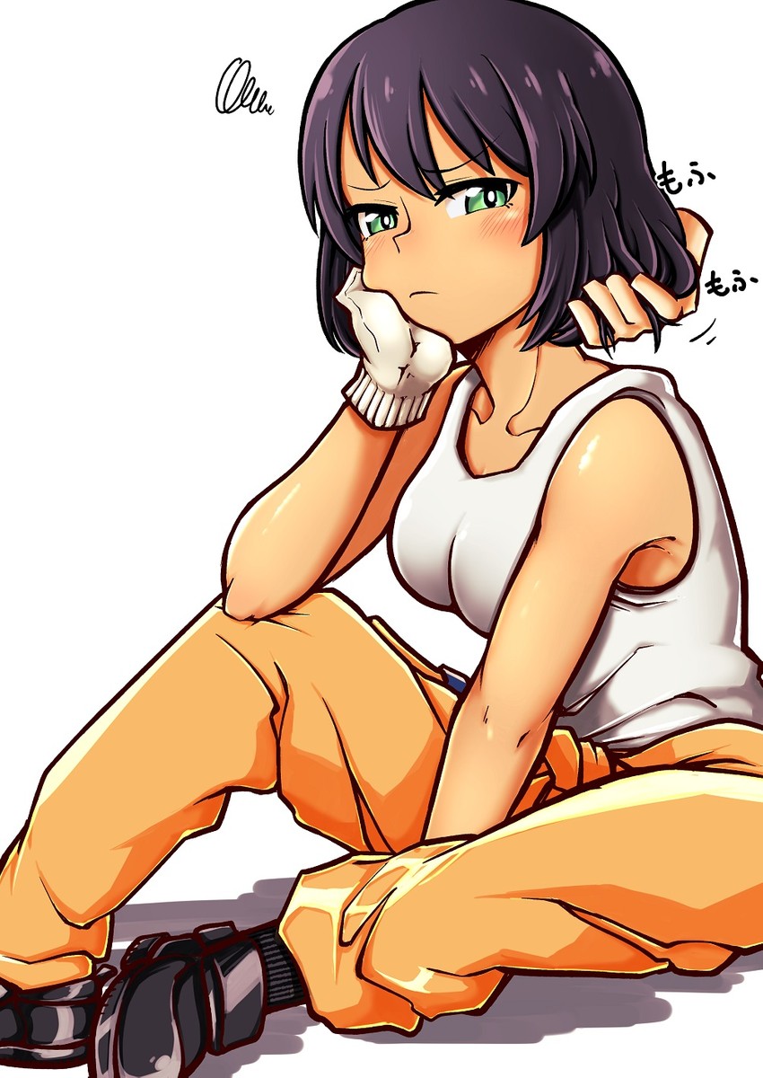 hoshino (girls und panzer) drawn by hidanedane