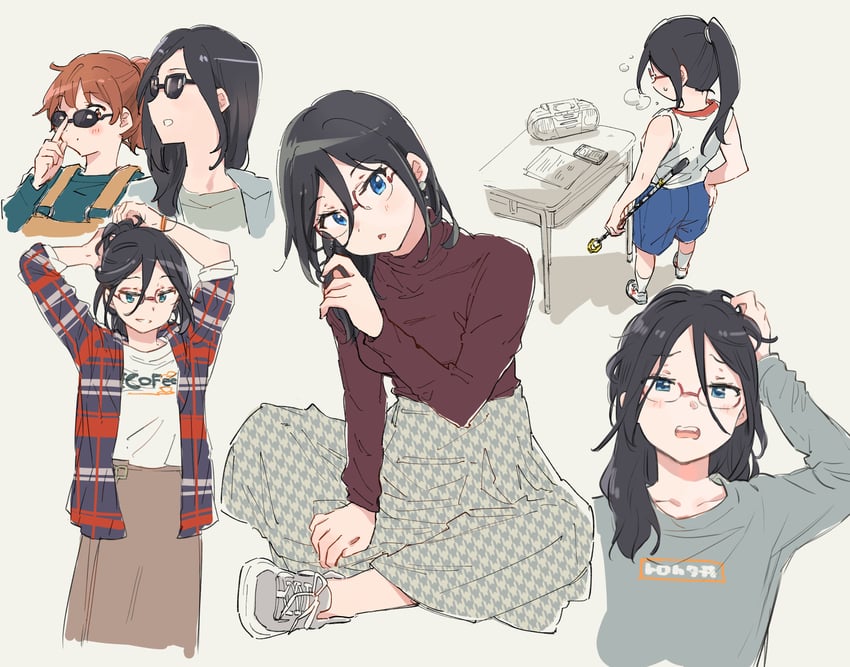 oumae kumiko and tanaka asuka (hibike! euphonium) drawn by amano_shin