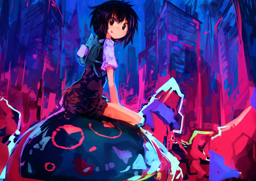 peni parker and sp//dr (marvel and 3 more) drawn by kaamin_(mariarose753)