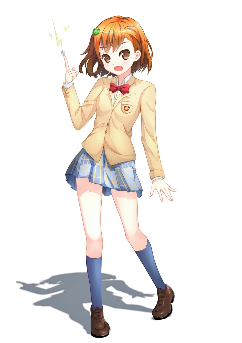 misaka mikoto and gekota (toaru majutsu no index and 1 more) drawn by bobfeng