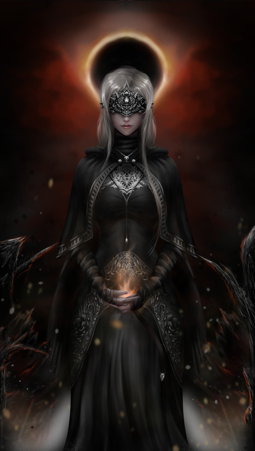 fire keeper (dark souls and 1 more) drawn by defenixx