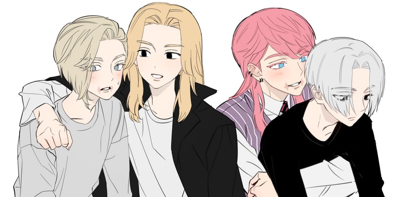 sano manjirou and sanzu haruchiyo (tokyo revengers) drawn by akarui_0