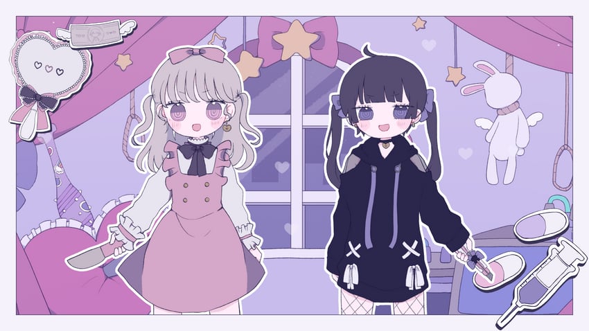 vocaloid and 1 more drawn by wotoha