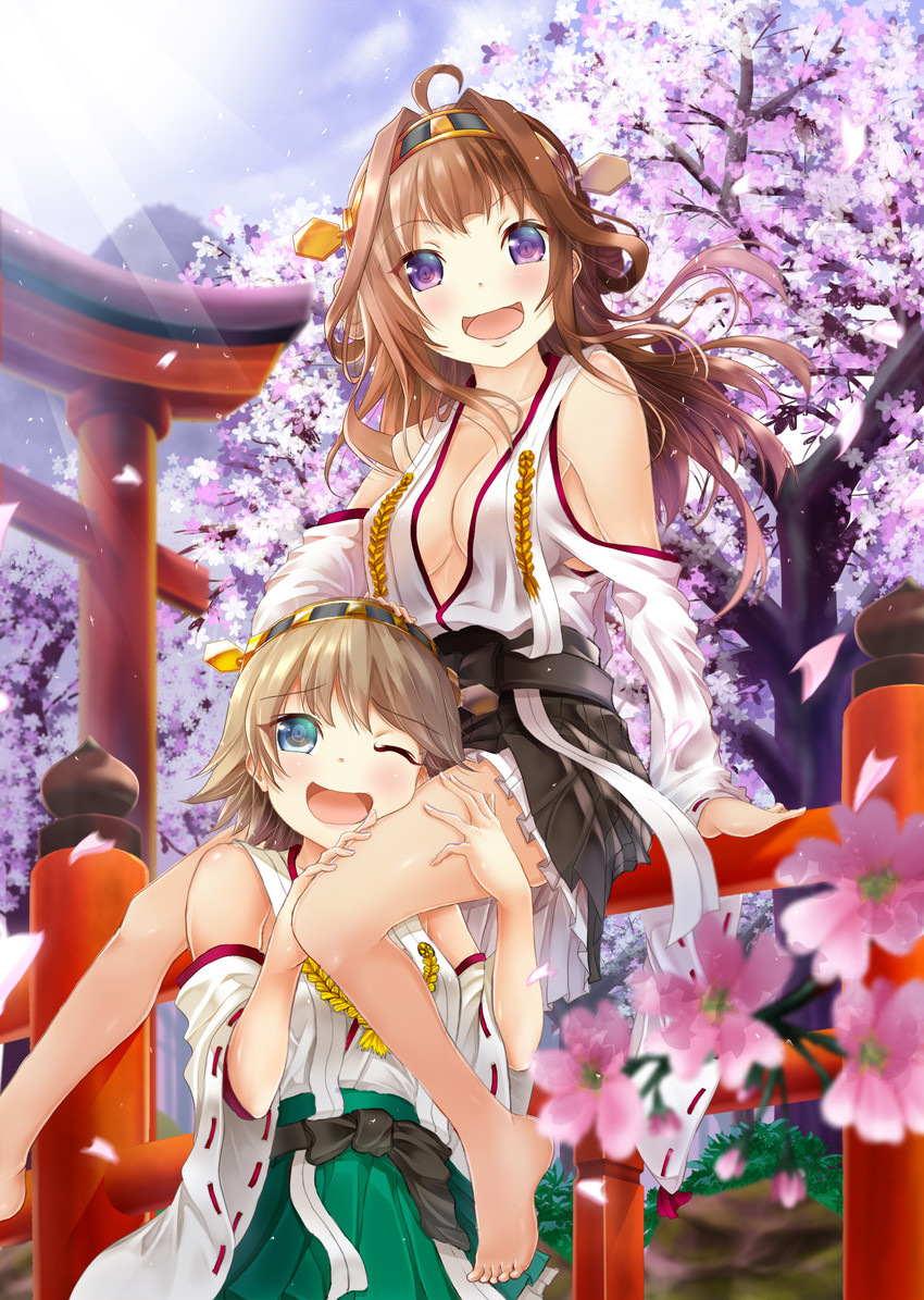 kongou and hiei (kantai collection) drawn by moridam