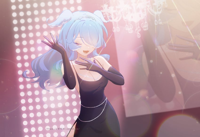 elira pendora (nijisanji and 1 more) drawn by byebi