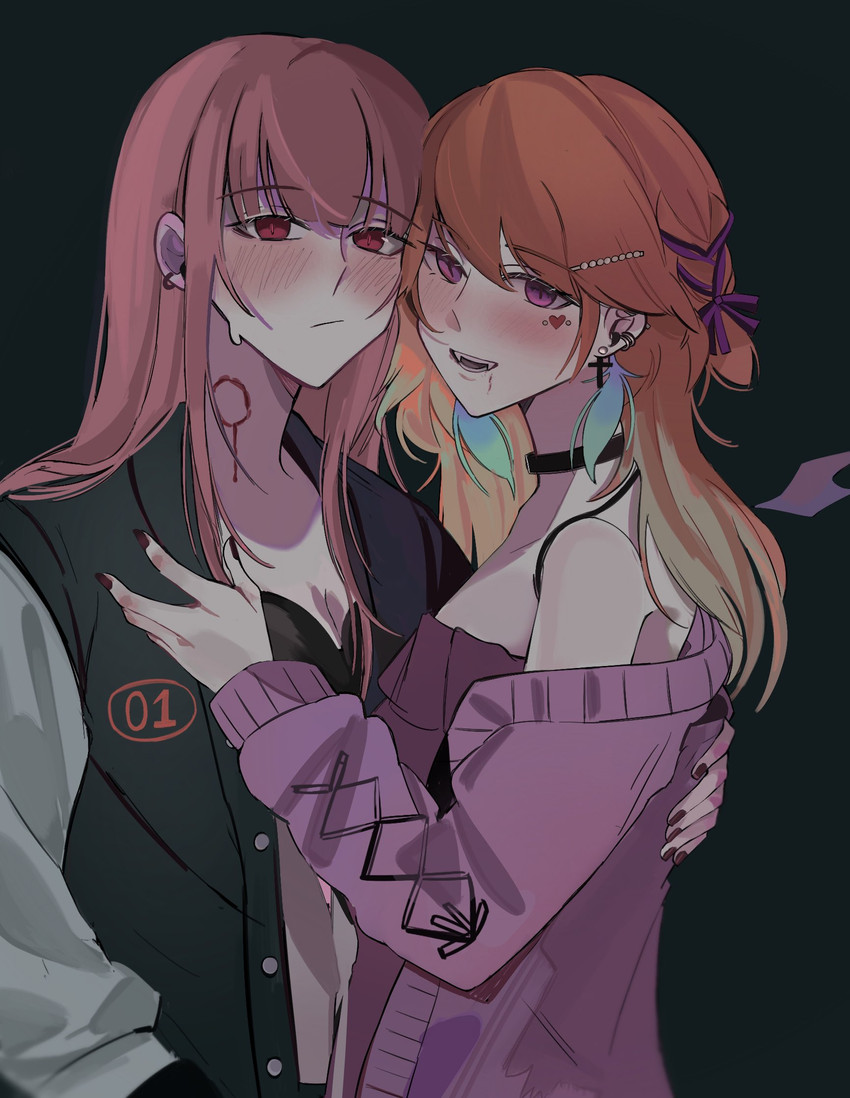 mori calliope and takanashi kiara (hololive and 3 more) drawn by amlichan