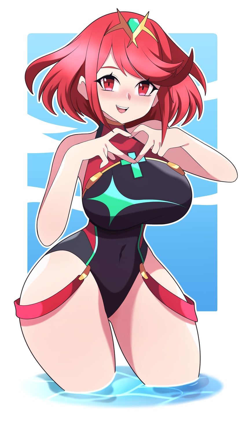 pyra (xenoblade chronicles and 1 more) drawn by abysswatchers