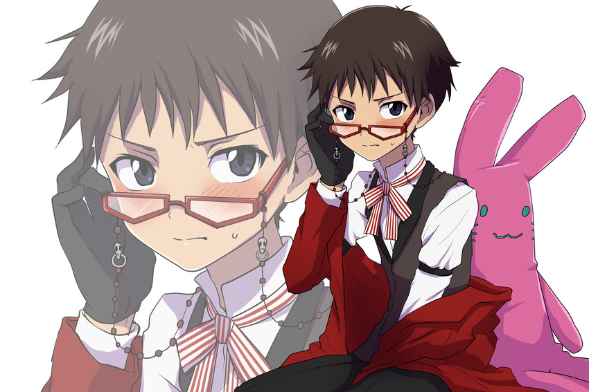 ikari shinji and grell sutcliff (neon genesis evangelion and 1 more) drawn by usagigenki