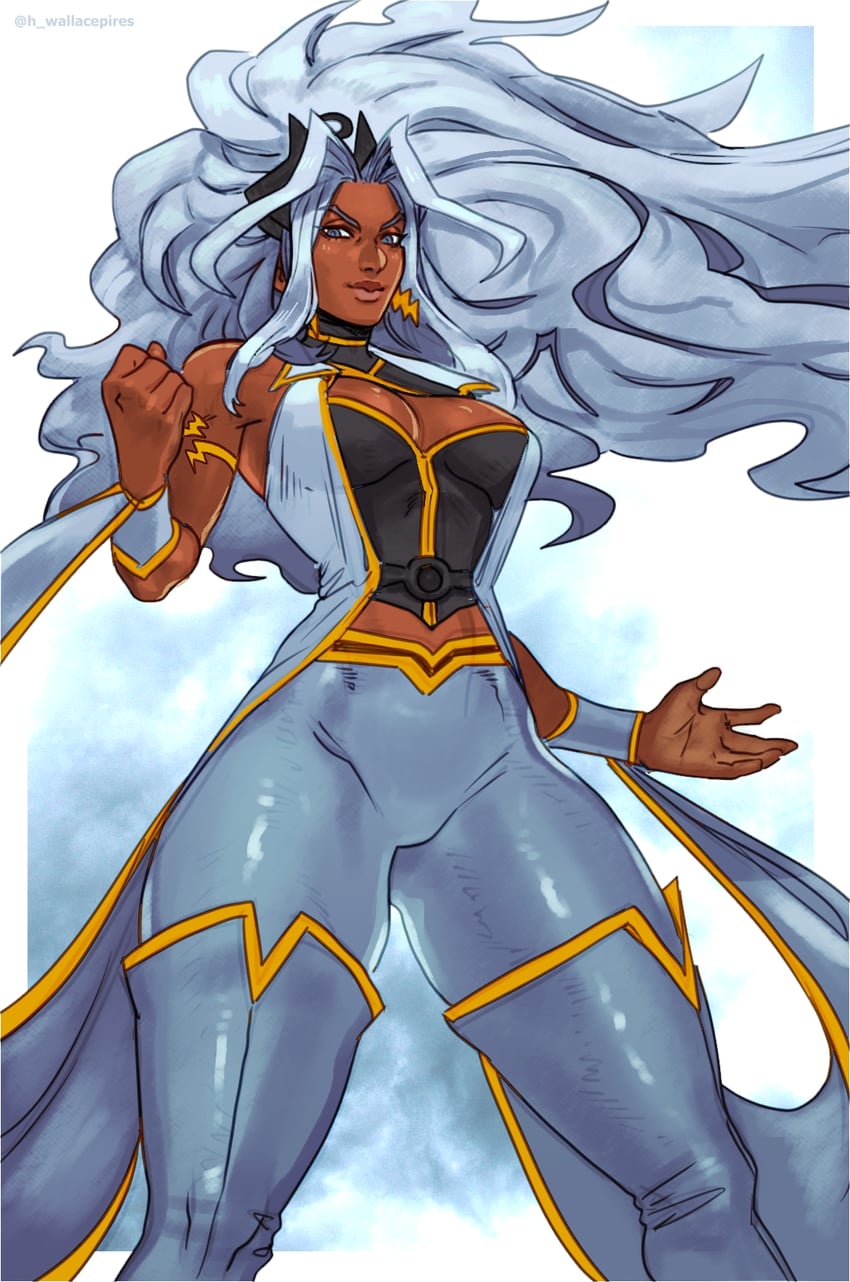 storm (marvel and 2 more) drawn by wallace_pires