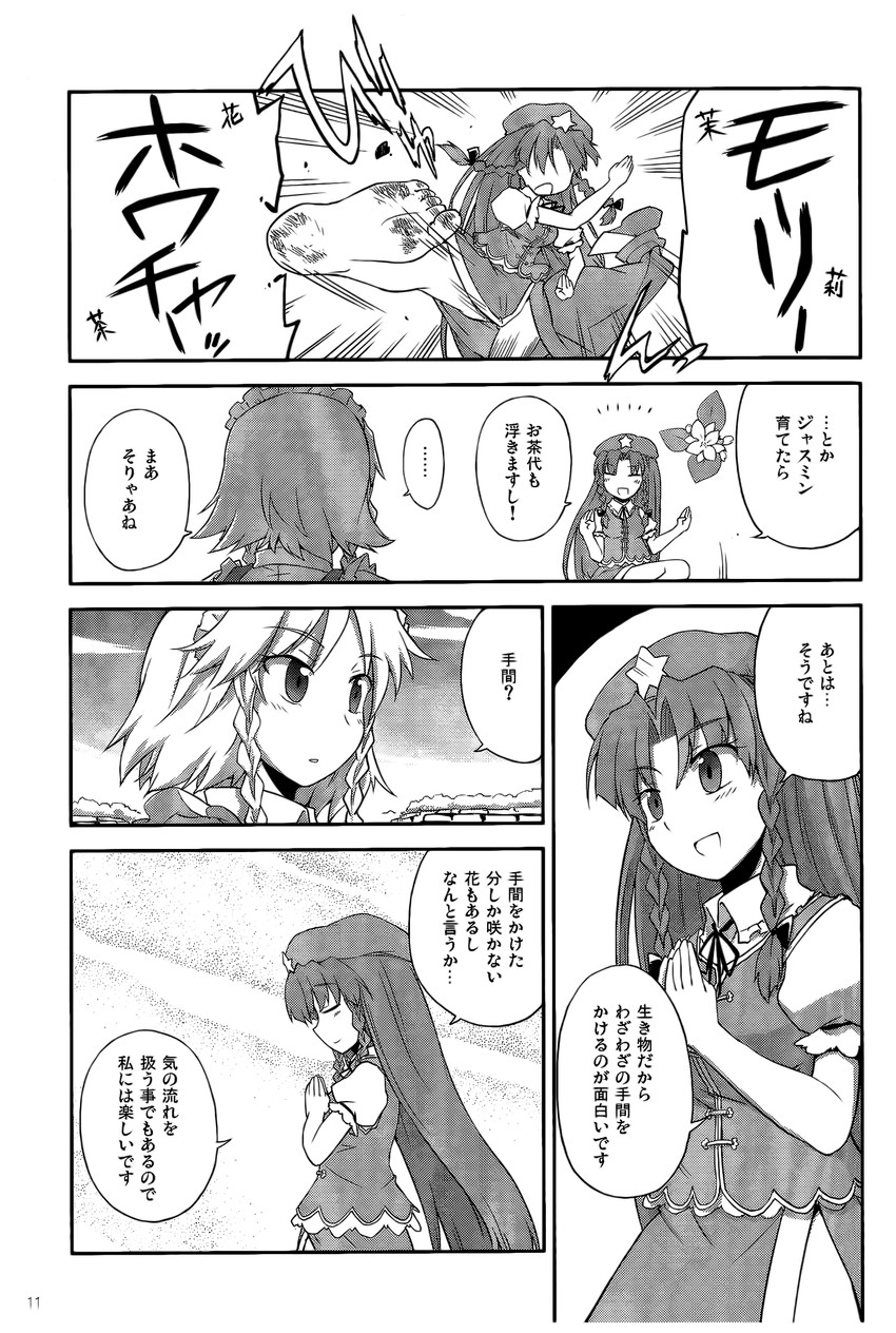 izayoi sakuya and hong meiling (touhou) drawn by mizumoto_tadashi