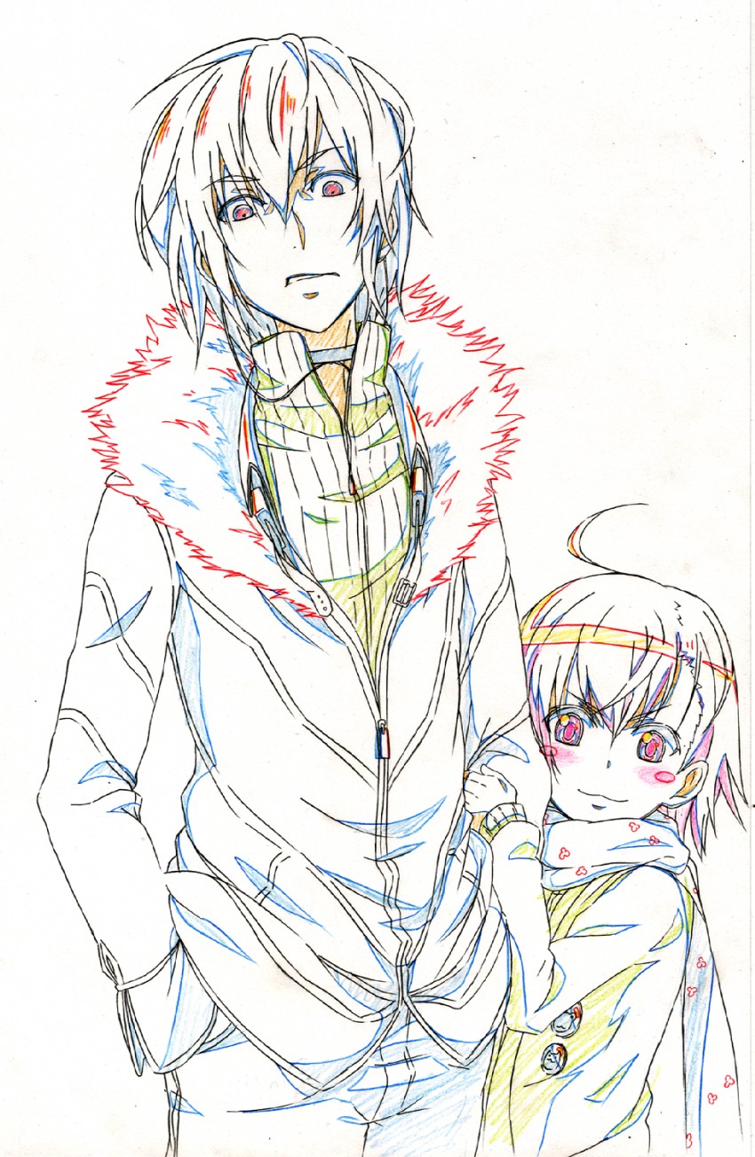 accelerator and last order (toaru majutsu no index and 1 more) drawn by yataneko_(echigo)