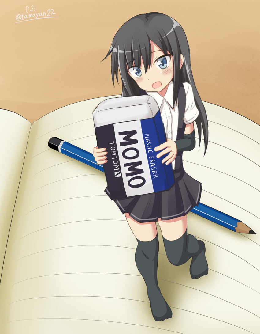 asashio (kantai collection and 1 more) drawn by tamayan