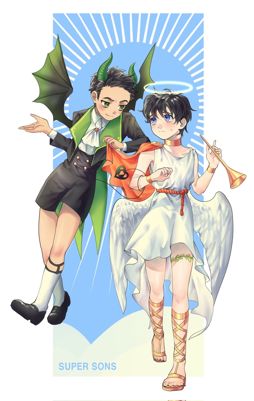 damian wayne and jonathan kent (dc comics and 1 more) drawn by jjoldi_(jjoldi5160)