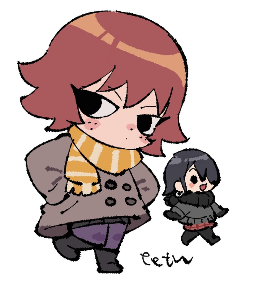 kim pine and knives chau (scott pilgrim and 1 more) drawn by tetsu_(teppei)